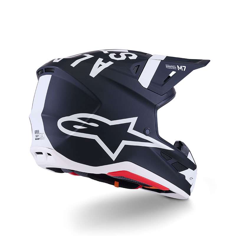 Alpinestars Sm7 2206 Dasher Helmet Black White Matt