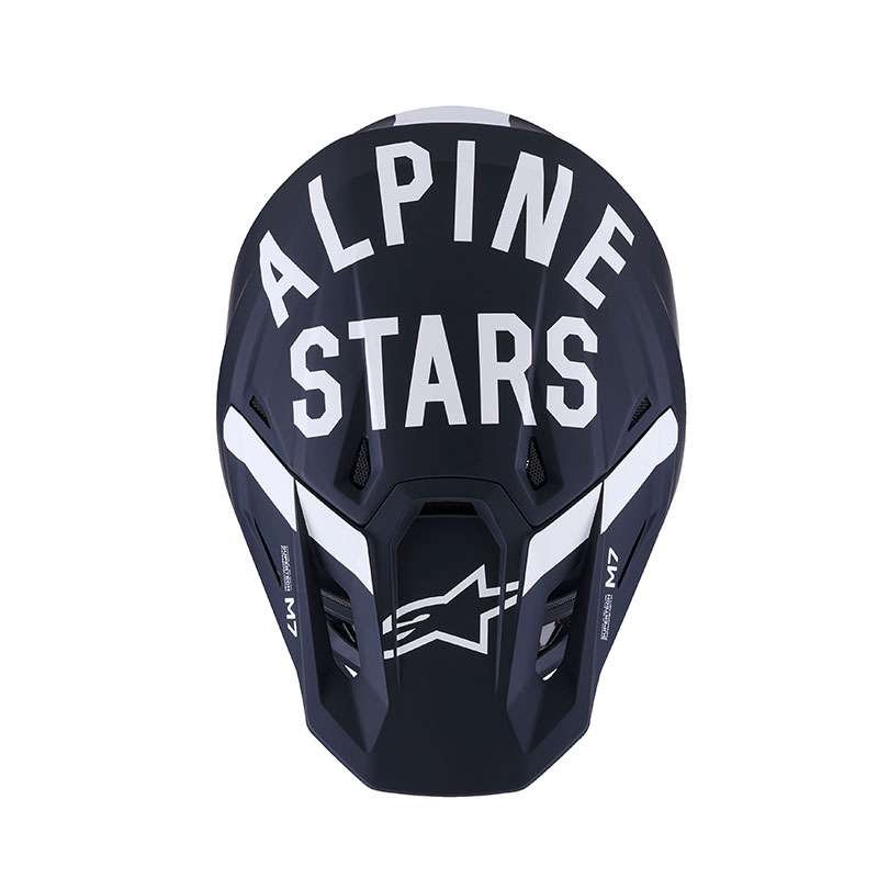 Alpinestars Sm7 2206 Dasher Helmet Black White Matt
