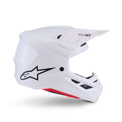 Alpinestars Sm7 2206 Solid Helmet White Glossy
