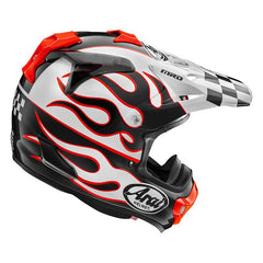 Arai Mx-v Evo Flame Helmet White
