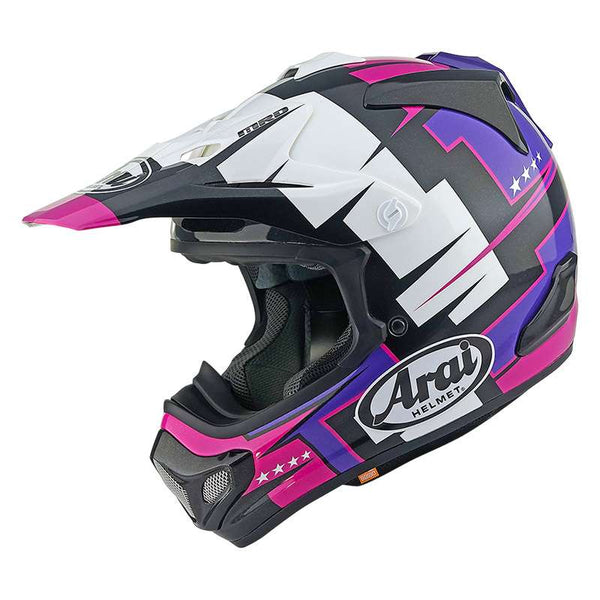 Arai Mx-v Evo Battle Helmet Purple