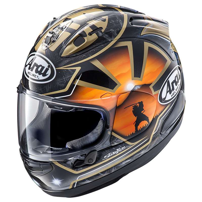 Arai Rx-7v Evo Pedrosa Gold Spirit Helmet