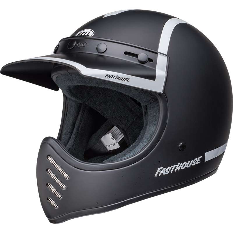 Bell Moto-3 Ece6 Fasthouse Old Road Helmet Black White