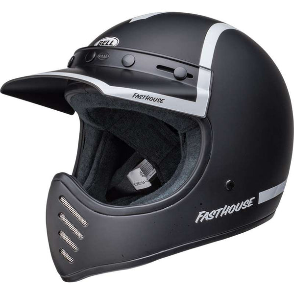 Bell Moto-3 Ece6 Fasthouse Old Road Helmet Black White