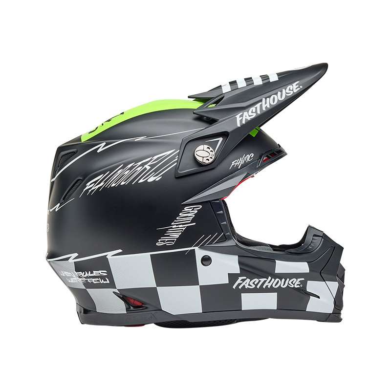Bell Moto-9s Flex Fasthouse Smokebomb Black Yellow