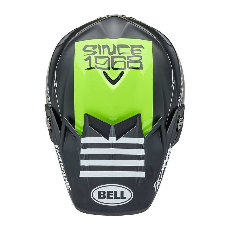 Bell Moto-9s Flex Fasthouse Smokebomb Black Yellow