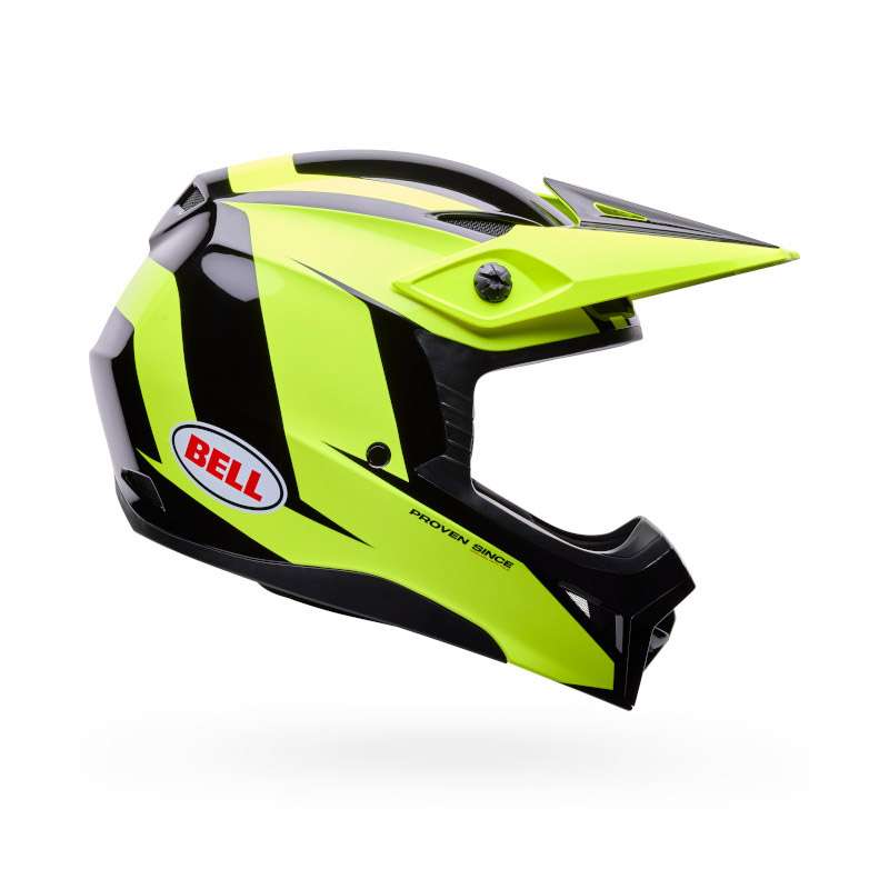 Bell Mx-10 Mips Youth Talon Helmet Yellow Black
