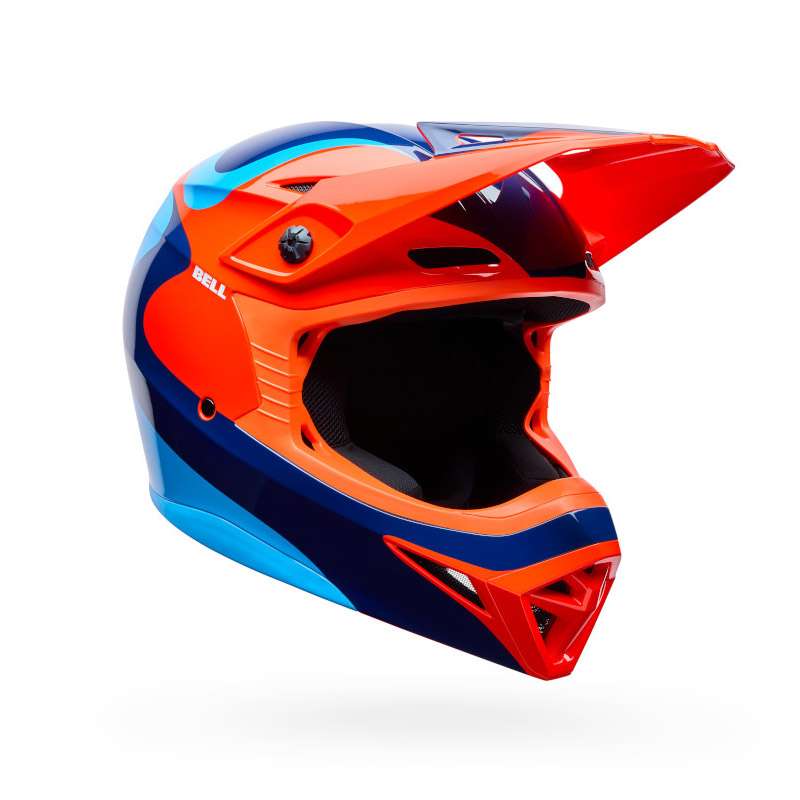 Bell Mx-10 Mips Youth Wave Helmet Orange Blue