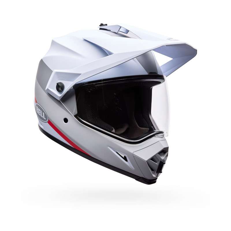 Bell Mx-9 Adv Mips Ece6 Trail Helmet White Red
