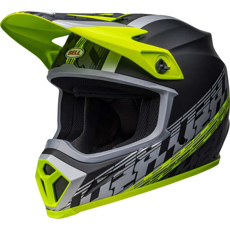 Bell Mx 9 Mips Offset Helmet Black Matt Yellow