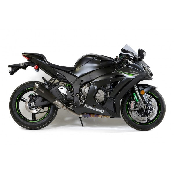 Brocks Predator Slip-On (3/4 System) w/ Electro-Black Stainless Muffler for Kawasaki ZX-10R
