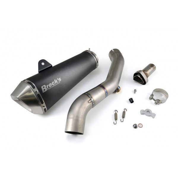 Brocks Predator Slip-On (3/4 System) w/ Electro-Black Stainless Muffler for Kawasaki ZX-10R