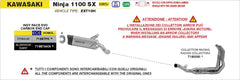Arrow Indy Race Evo Titanium Slip-On Exhaust for Kawasaki Ninja 1100SX