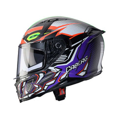 Caberg Avalon X Gurkha Helmet Green Purple Matt
