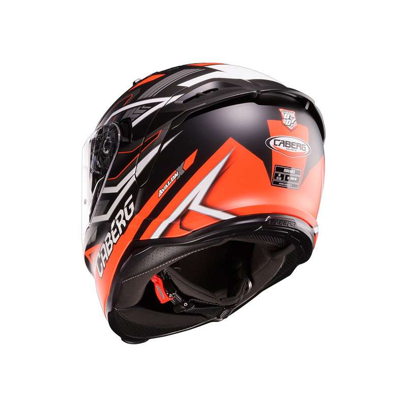 Caberg Avalon X Brama Helmet Red Fluo Anthracite Matt