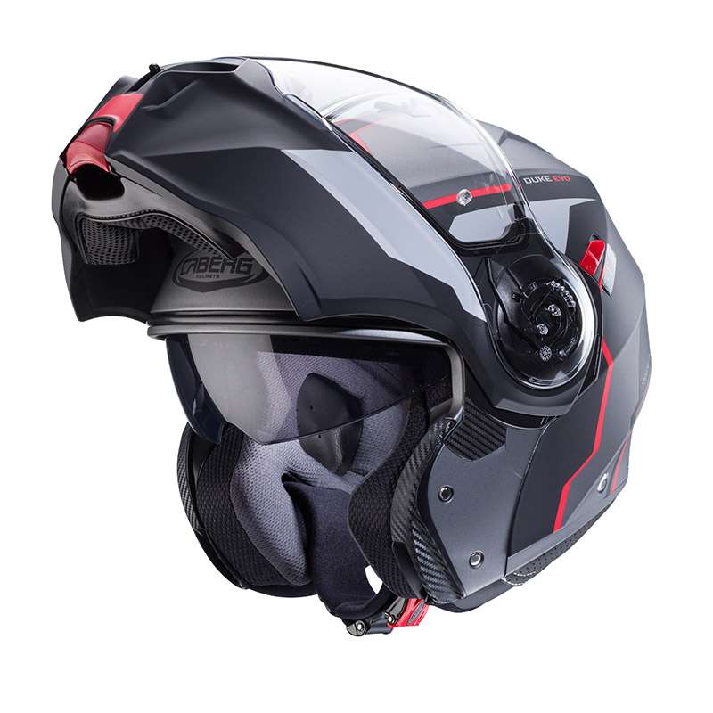 Caberg Duke Evo Move Modular Helmet Black Red