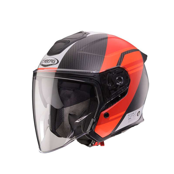 Caberg Flyon 2 Matt Carbon Addict Helmet Red
