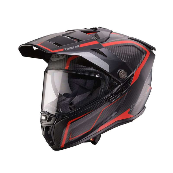 Caberg Tanami Matt Carbon Gravity Helmet Red