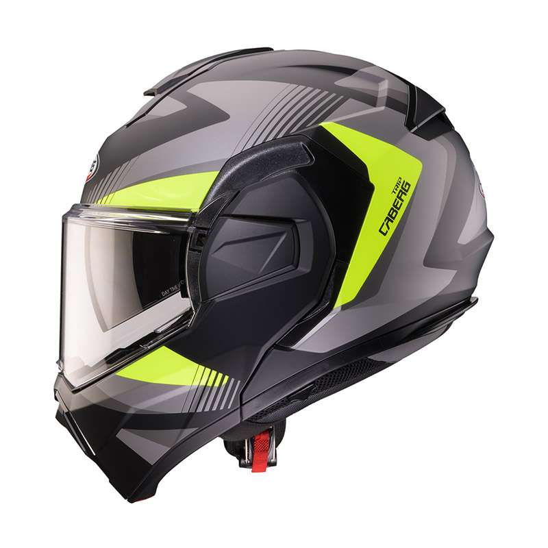 Caberg Trip Lunar Modular Helmet Grey Yellow Matt