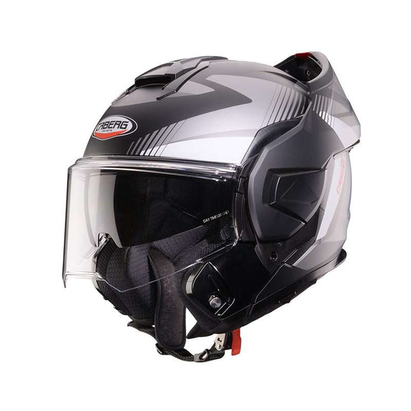 Caberg Trip Lunar Modular Helmet Grey White Matt