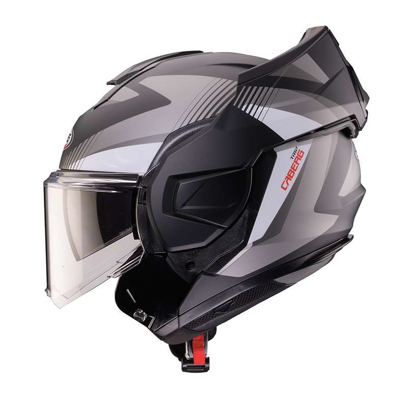 Caberg Trip Lunar Modular Helmet Grey White Matt