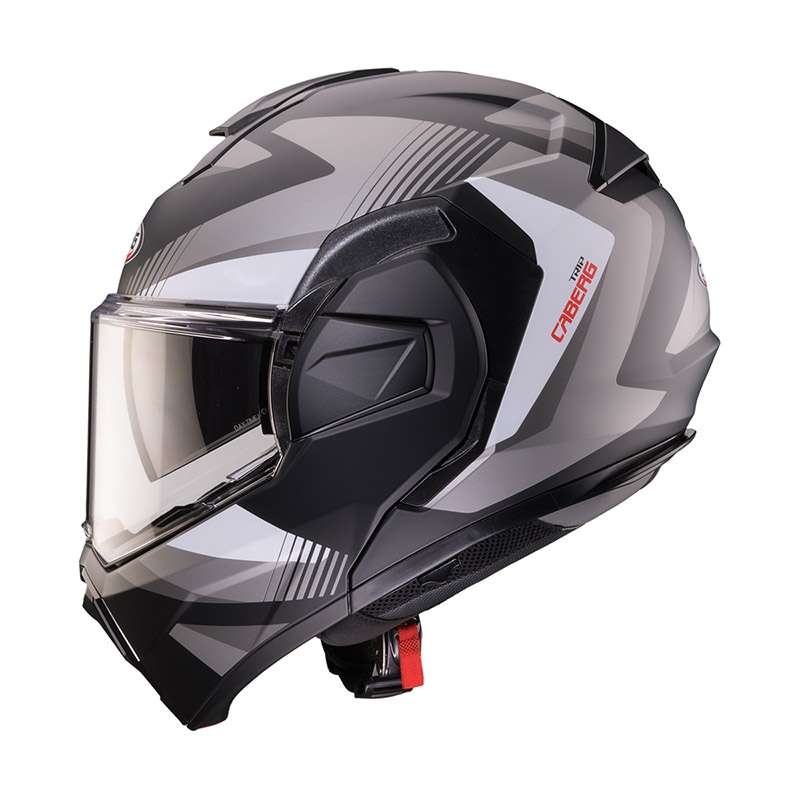 Caberg Trip Lunar Modular Helmet Grey White Matt