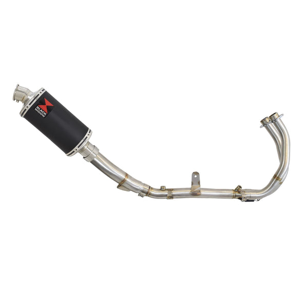 Performance Exhaust System 230mm Oval Black Stainless Silencer for Honda CB500 Hornet 2024-2026