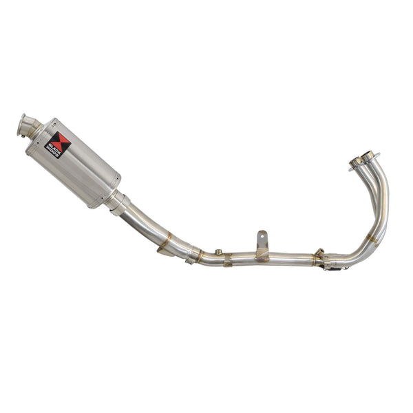 Performance Exhaust System 230mm Oval Stainless Silencer for Honda CB500 Hornet 2024-2026
