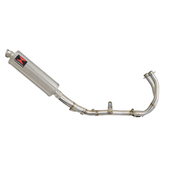 Performance Exhaust System 400mm Oval Stainless Silencer for Honda CB500 Hornet 2024-2026