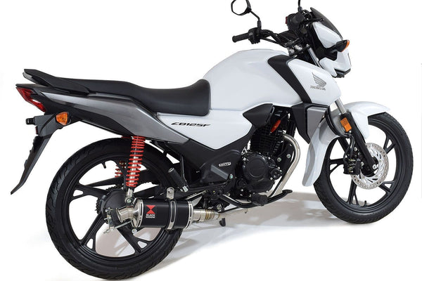 230mm Black Oval Stainless Steel Silencer Exhaust System for Honda CB125F 2021-2024