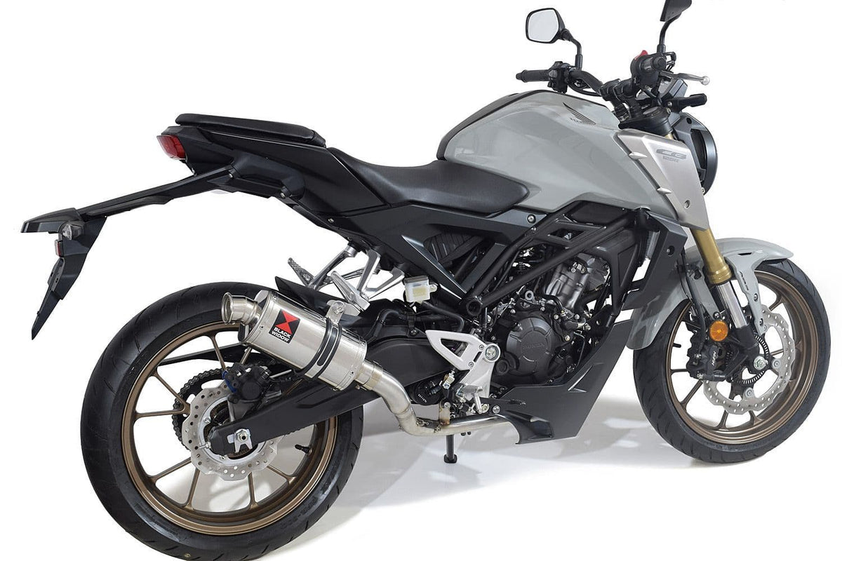 230mm Oval Stainless Silencer Exhaust System for Honda CB125R Neo Sports Cafe 2021-2023