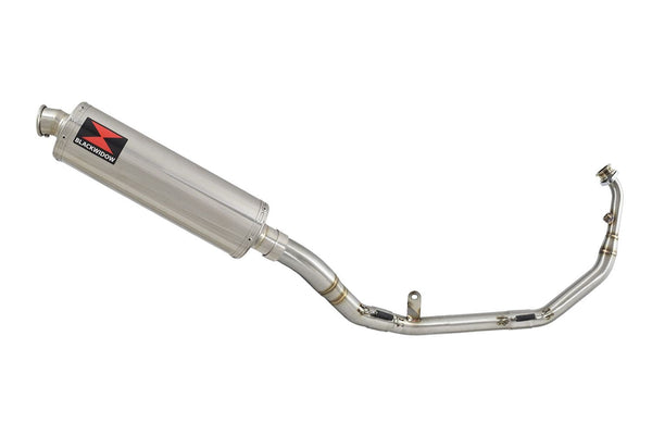 400mm Oval Stainless Silencer Exhaust System for Honda CB125R Neo Sports Cafe 2021-2023