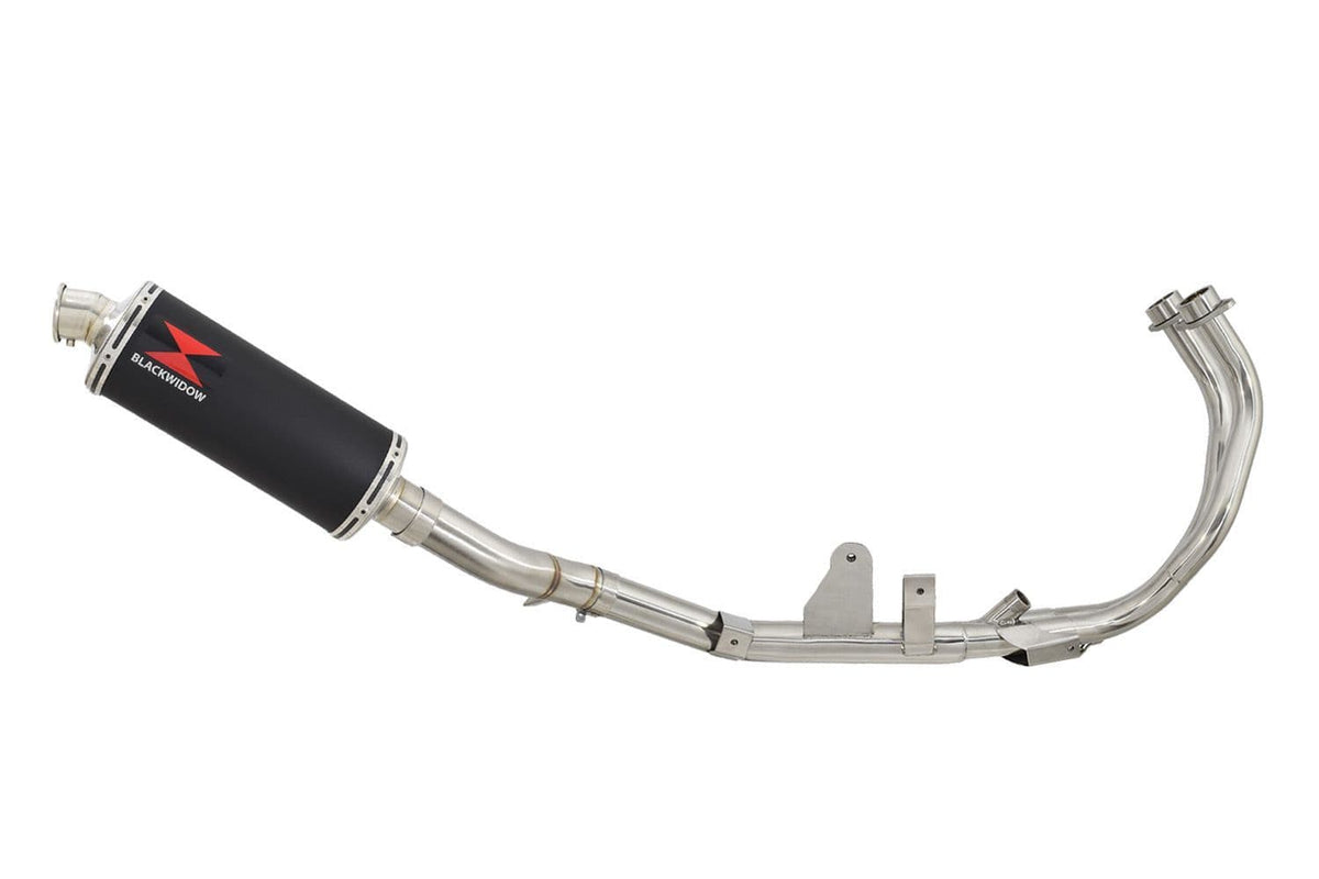 300mm Round Black Stainless Silencer Performance De-Cat Exhaust System for Honda CB500F 2013-2015