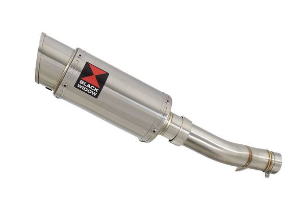 Exhaust Link Pipe & 200mm Round Stainless Silencer for Honda CB500F 2016-2019