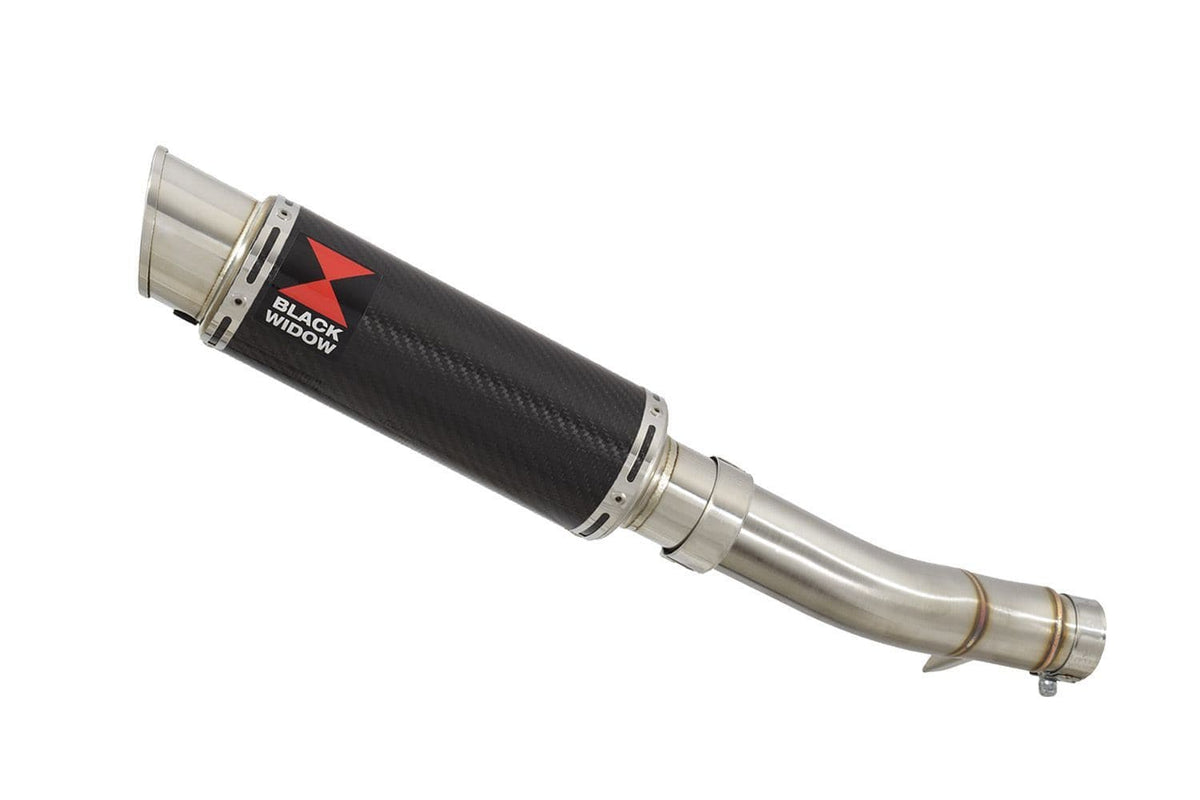 Exhaust Link Pipe & 230mm GP Round Carbon Silencer for Honda CB500F 2020-2023