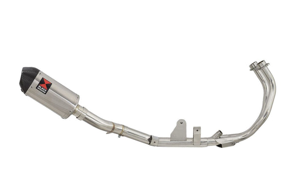Performance De-Cat Exhaust System 200mm Oval Stainless Carbon Tip Silencer for Honda CB500X 2013-2016