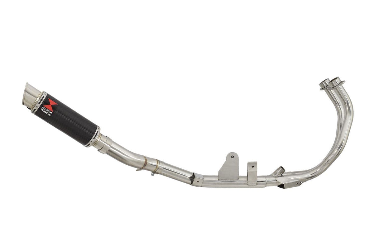 Performance De-Cat Exhaust System 230mm GP Round Carbon Silencer for Honda CB500X 2013-2016