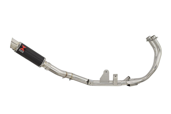 Performance De-Cat Exhaust System 230mm GP Round Carbon Silencer for Honda CB500X 2013-2016