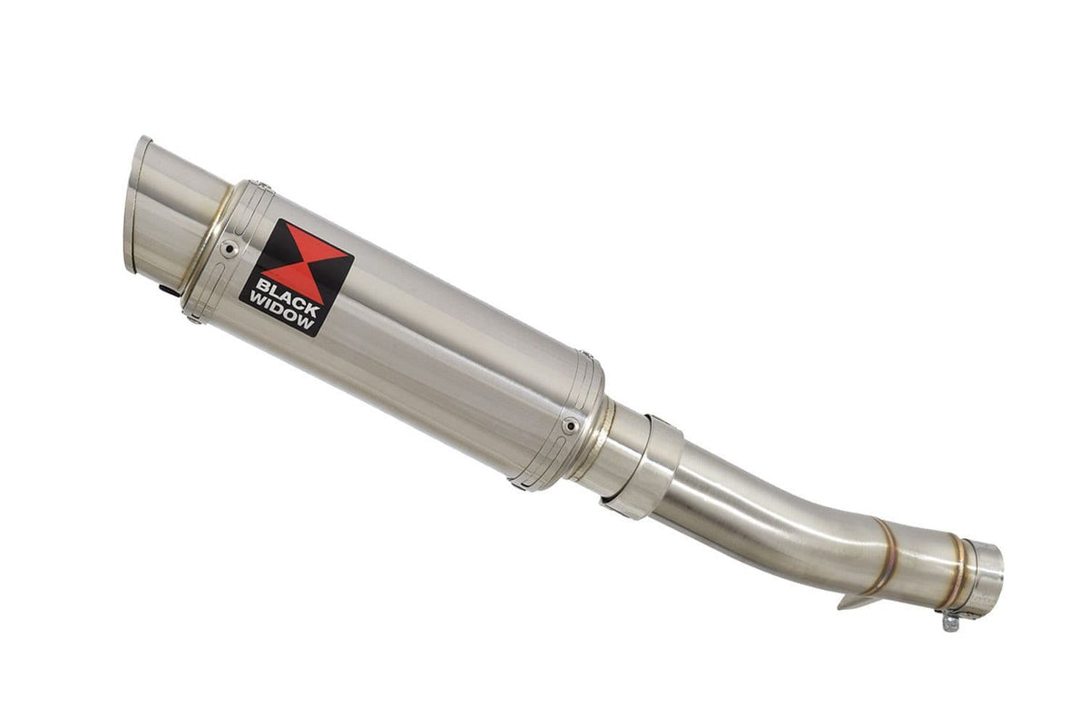 Exhaust Link Pipe & 230mm GP Round Stainless Silencer for Honda CB500X 2017-2019