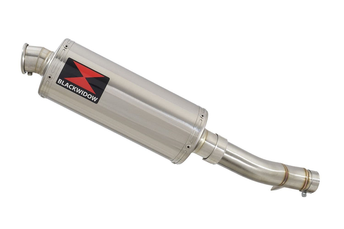 Exhaust Link Pipe & 300mm Round Stainless Silencer for Honda CB500X 2017-2019