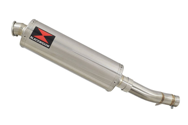 Exhaust Link Pipe & 400mm Oval Stainless Silencer for Honda CB500X 2017-2019