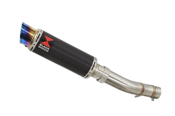 Exhaust Silencer 230mm Round GP Carbon Blue for Honda CB500X 2020-2025