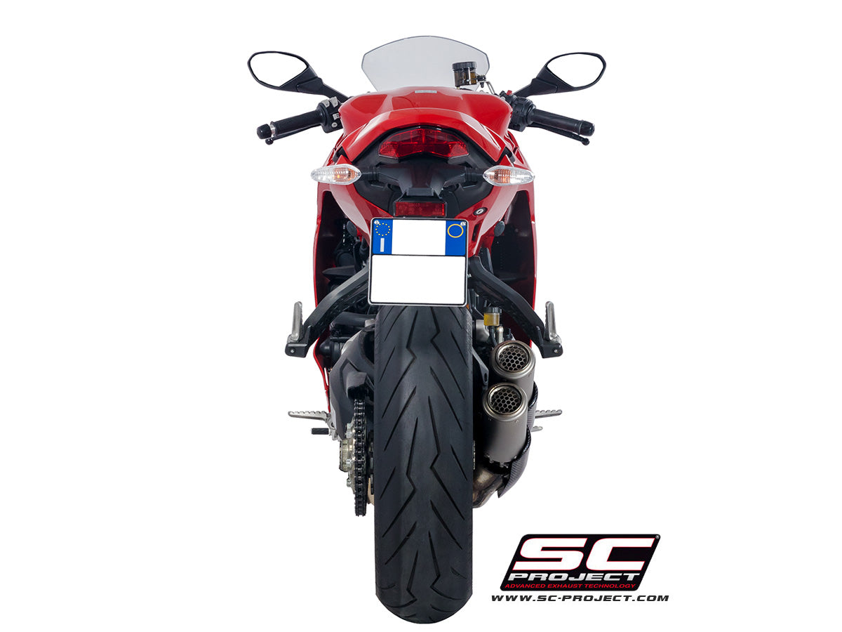 SC Project Twin CR-T Slip-On Exhaust for Ducati SuperSport 2021-25