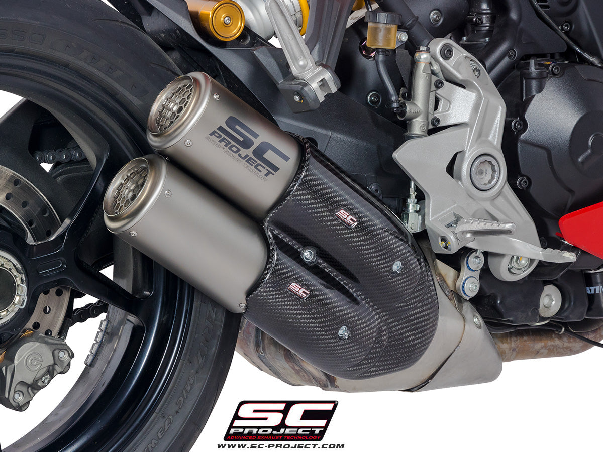 SC Project Twin CR-T Slip-On Exhaust for Ducati SuperSport 2021-25