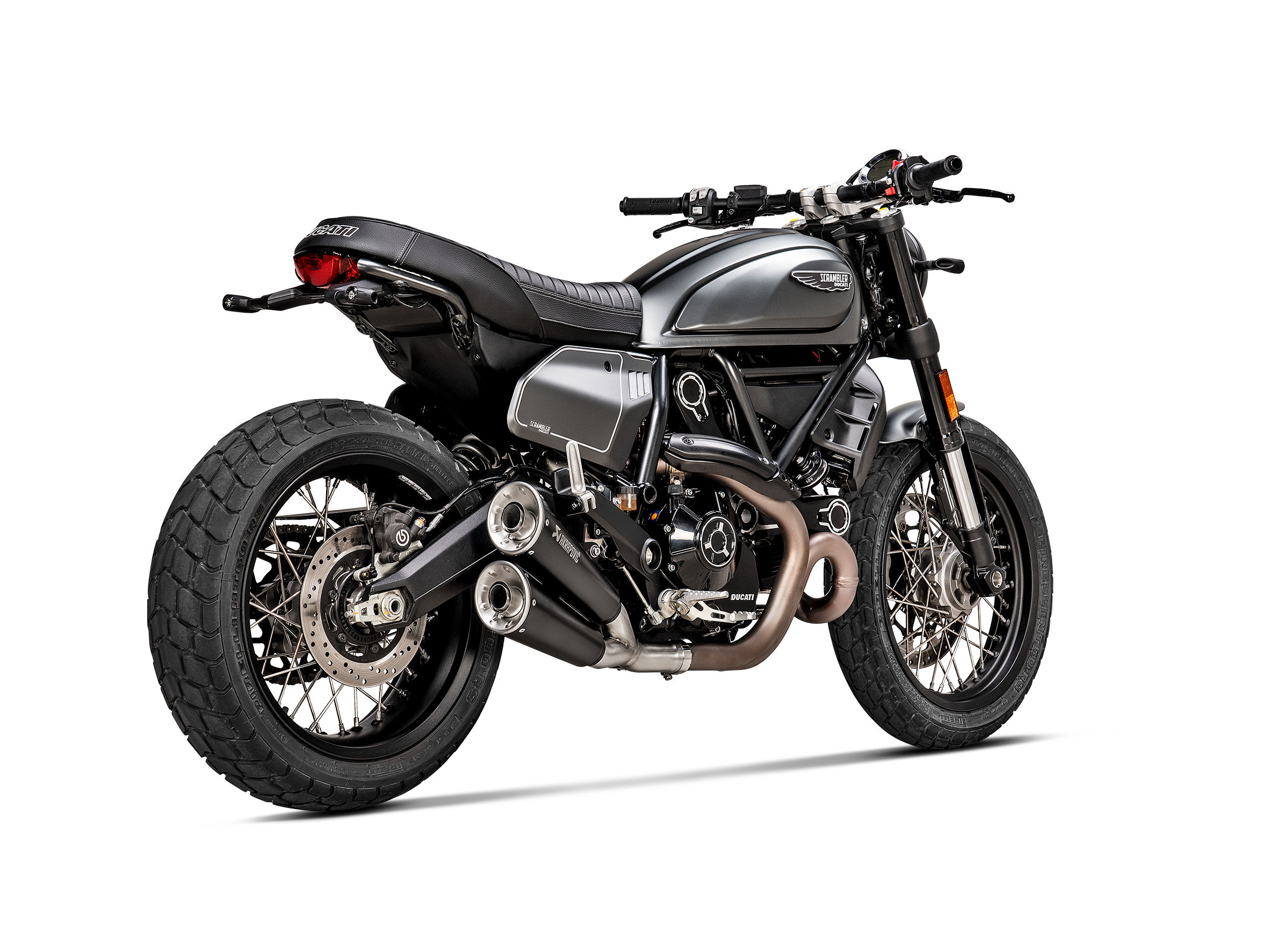 Akrapovic Slip-On Exhaust for Ducati Scrambler Desert Sled 2021-22