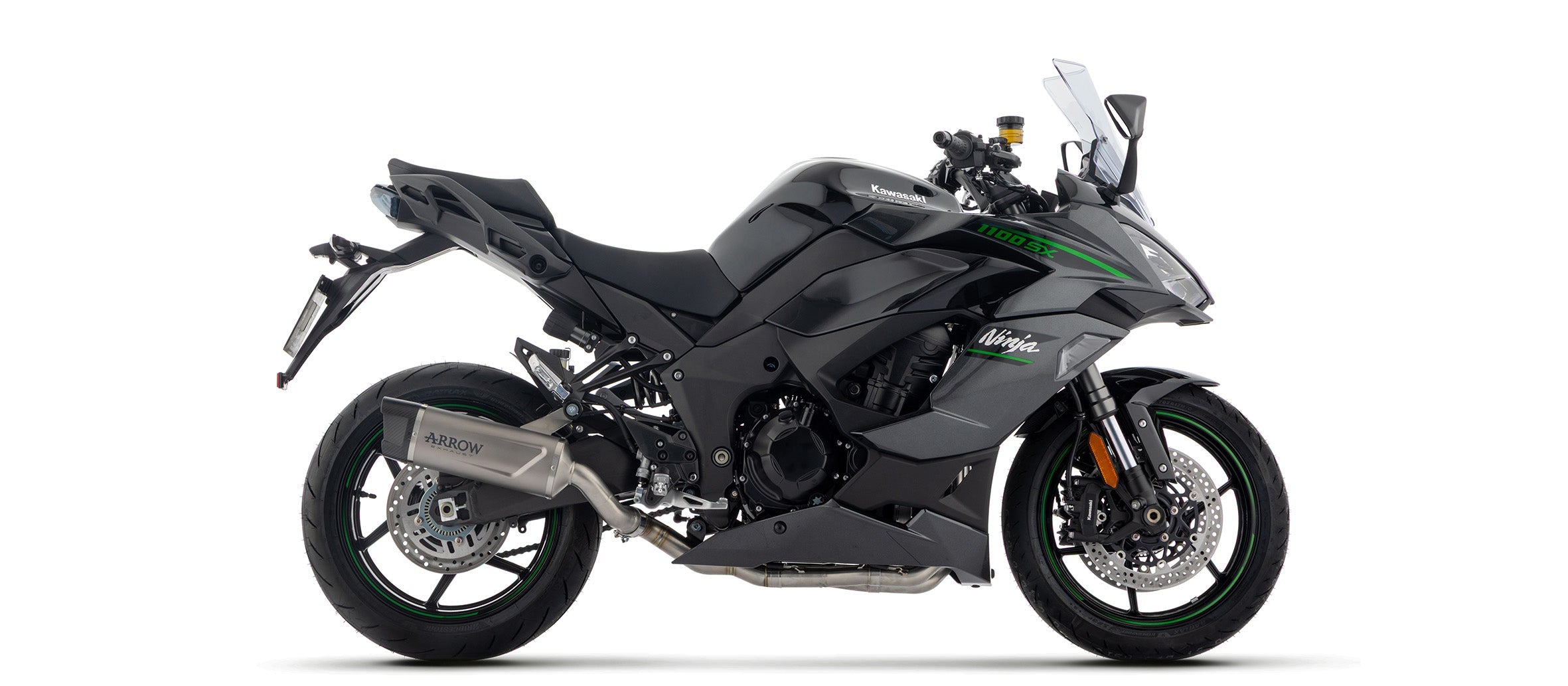 Arrow Indy Race Evo Titanium Slip-On Exhaust for Kawasaki Ninja 1100SX