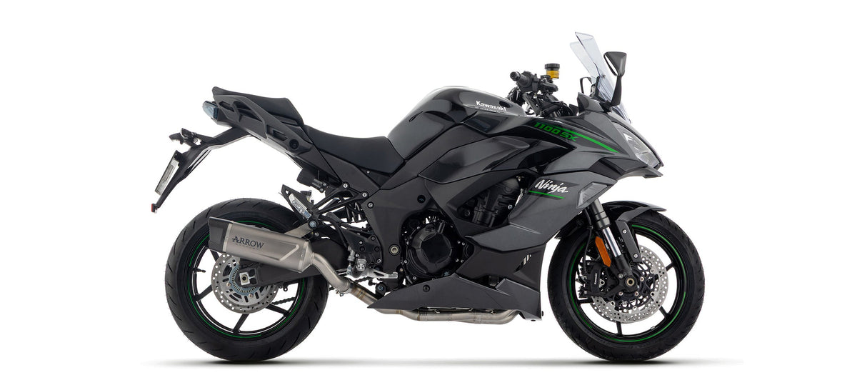 Arrow Indy Race Evo Titanium Slip-On Exhaust for Kawasaki Ninja 1100SX