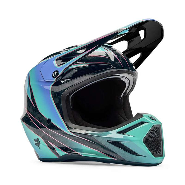 Fox V3 Rs Canvas Helmet Aqua