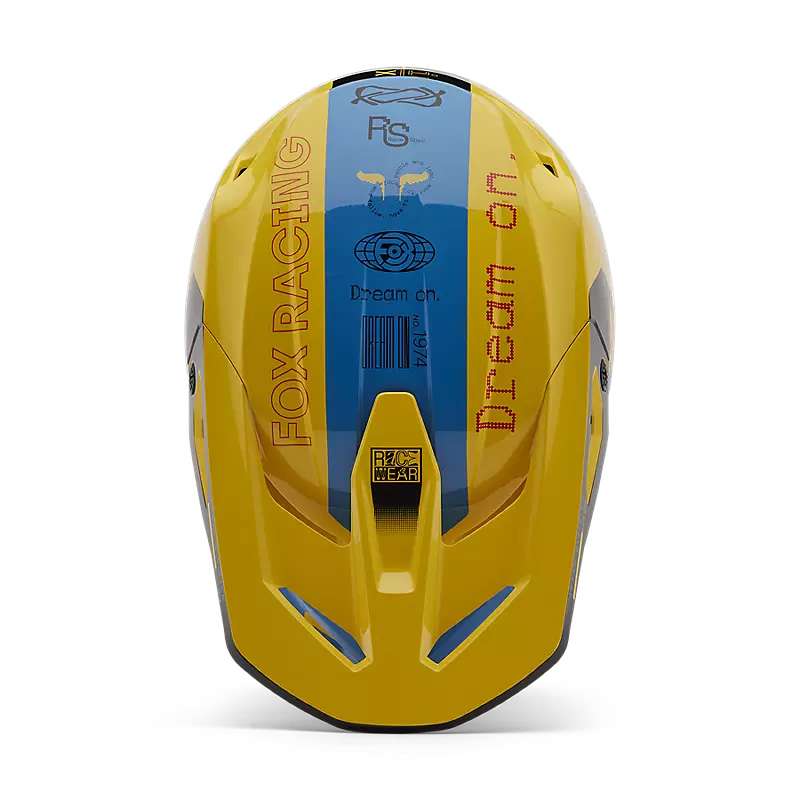 Fox V1 Race Spec Helmet Yellow