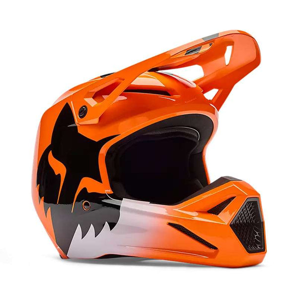 Fox V1 Shield Helmet Orange Fluo